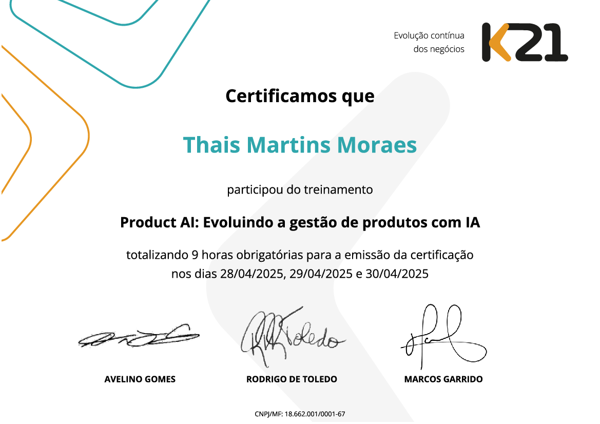 Certificado K21